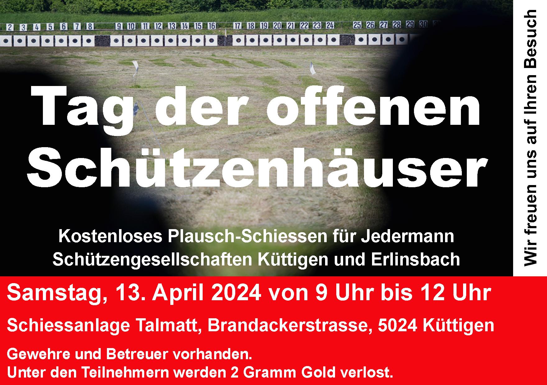 Tag der offenen Schützenhäuser 2023 Inserat