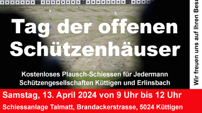 Tag der offenen Schützenhäuser 2023 Inserat